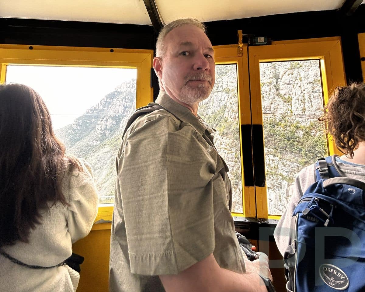 Inside the Aeri de Montserrat cable car
