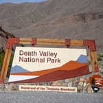 Death Valley National Park Sign at East Entrance