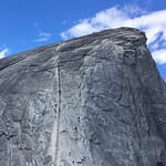 Half Dome Cables from Sub-Dome, Yosmite National Park