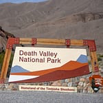 Death Valley National Park Sign at East Entrance