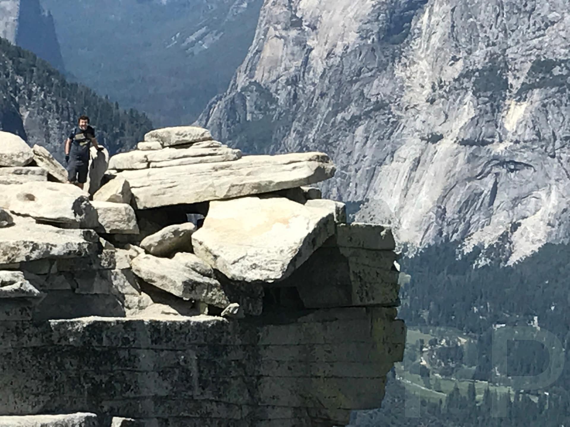 At the edge of Half Dome!