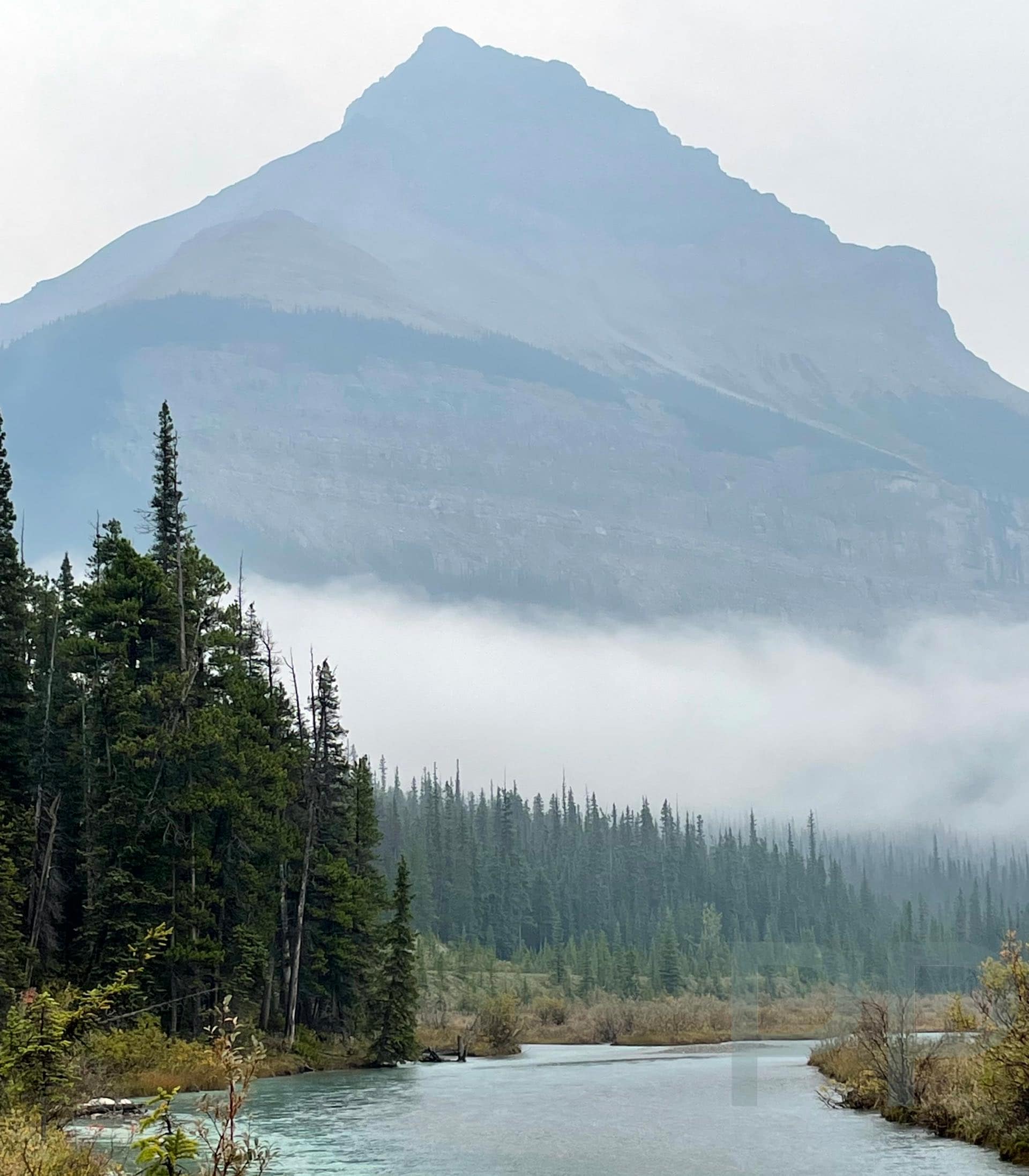Mountain Scenery Along the Windermere Highway in Kootenay National Park, BC