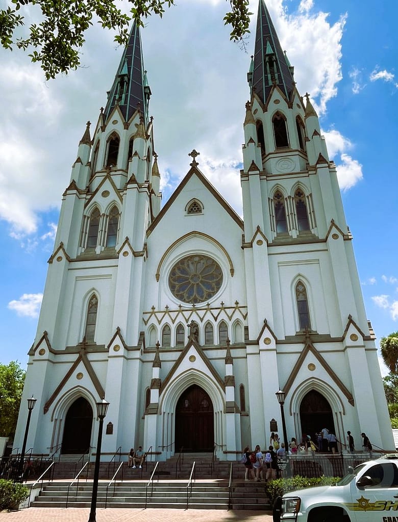 The Cathedral Basilica of St. John the Baptist, Lafayette Square, Historic District of Savannah