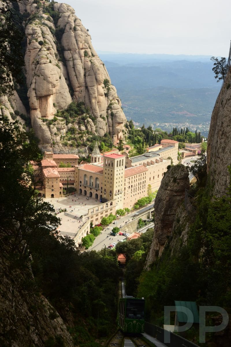 The Benedictine monastery of Montserrat, still active today, tucked into the rugged mountains northwest of Barcelona.