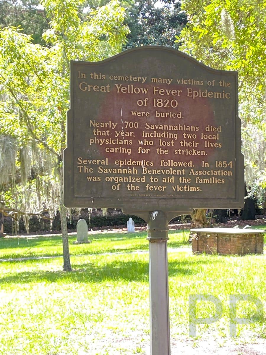 Great Yellow Fever Epidemic Mass Grave Marker, Colonial Park Cemetery, Historic District, Savannah