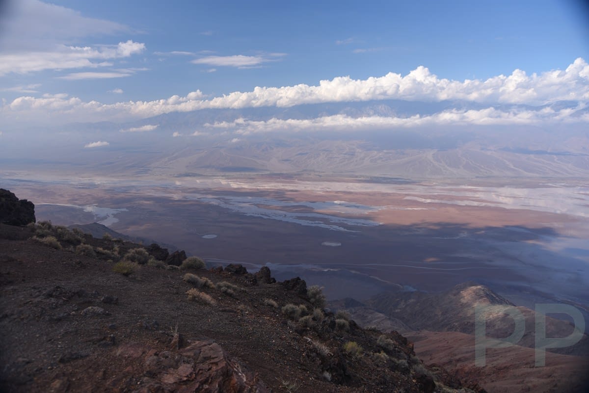 View of 2015 Death Valley flooding from Dante's View