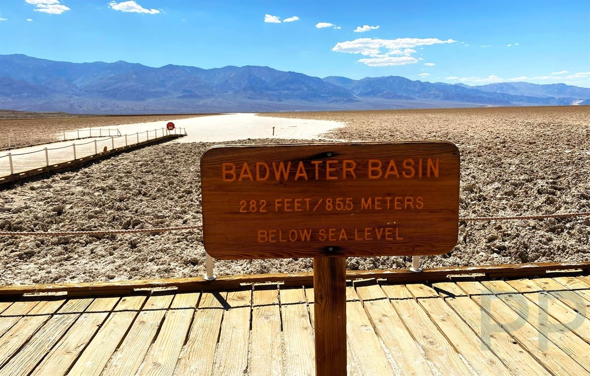 Badwater Basin, 282 feet below sea level, Death Valley National Park