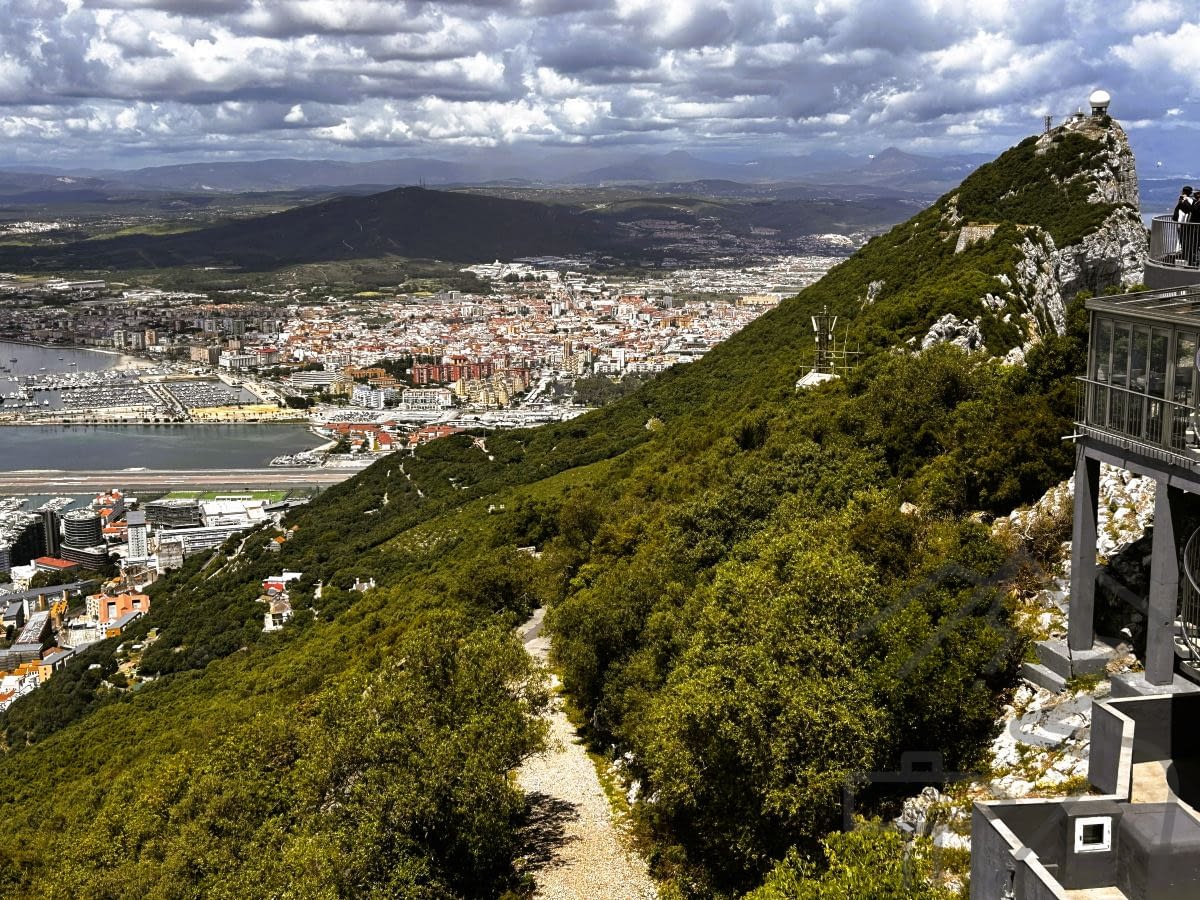 View from near the summit of Gibraltar